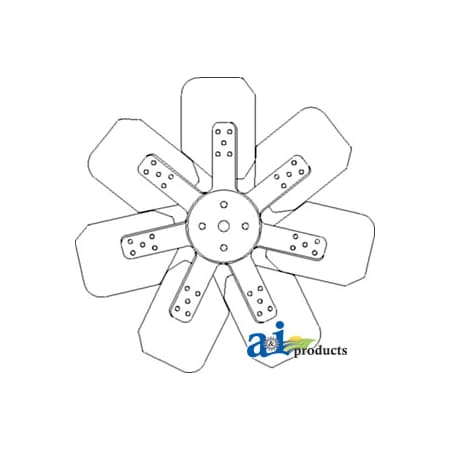 A & I Products Fan, 7 Blade 17" x17" x3" A-83986039